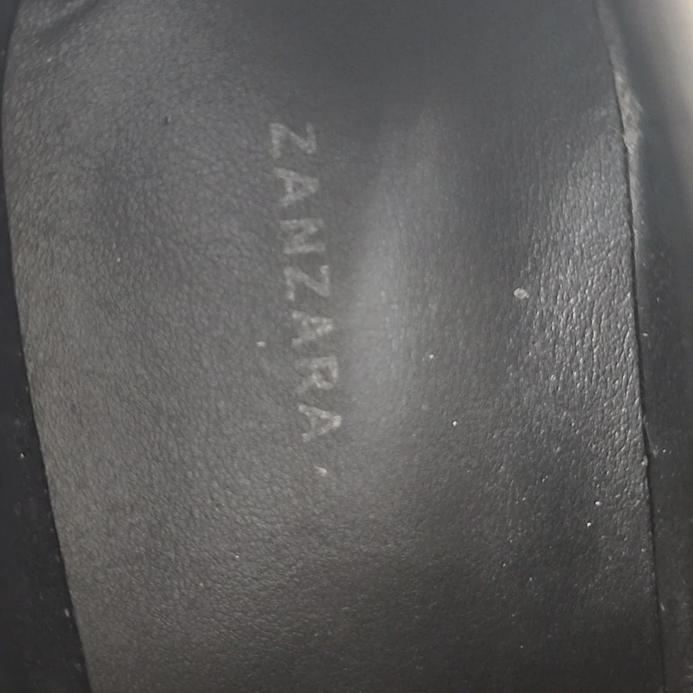 Zanzara Rory Black Leather Sneakers Size 12
